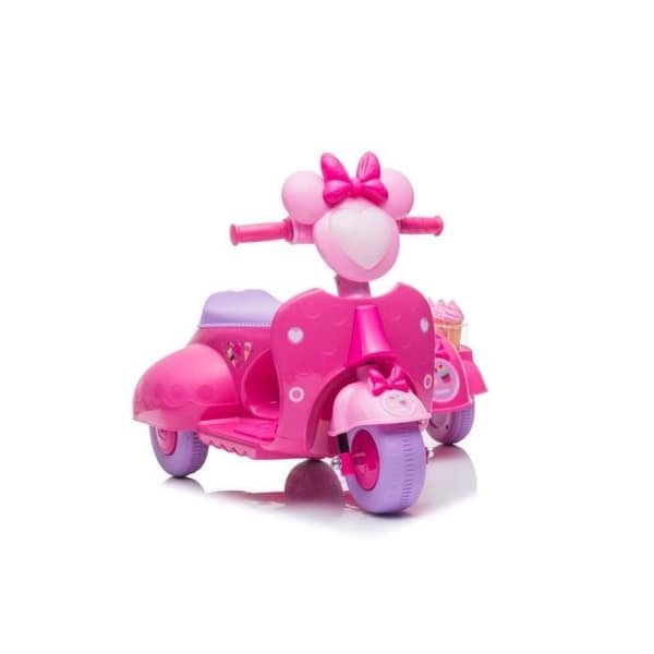 Elmotorcykel för barn JT5258, 6 Volt, 1 Säte(n), Motor: 1 x 35W, Batteri: 6V4Ah, Hastighet: 2,5 km - h, Rosa