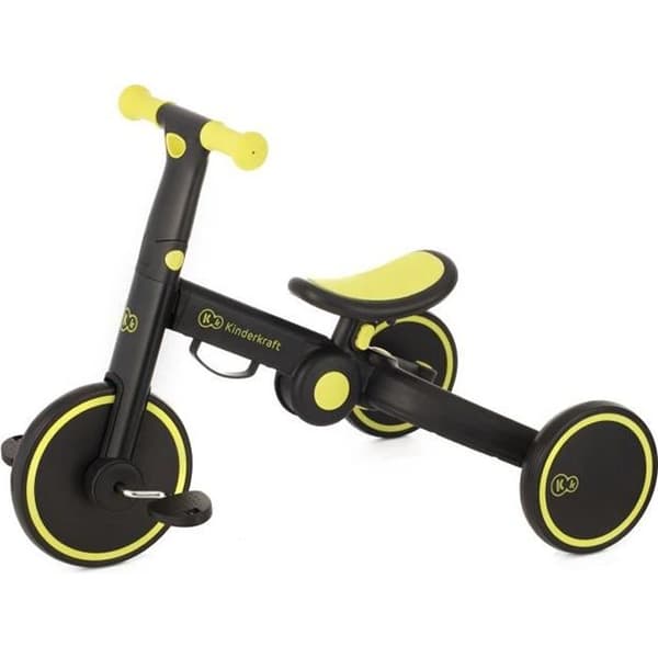 4TRIKE 3 in 1 trehjuling - KINDERKRAFT - Svart - Barn - 3 hjul - Fällbar