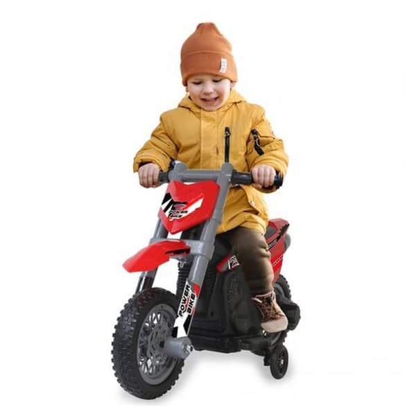 Elmotorcykel för barn - JAMARA - RIDE-ON POWER BIKE RÖD - 6V batteri - För utomhusbruk