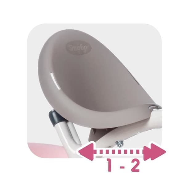 Smoby Balade Plus trehjuling för barn - Rosa