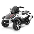 Miniatyrbild 1 av 4: Barntrike Moto Elektrisk RCB - 3 Hjul - Dubbelmotor - 12V Batteri - Automatisk Broms - LED - RM2 Vit
