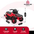 Miniatyrbild 4 av 6: Barnmotocykel Tricycle RCB - 3 Hjul - Dubbel Motor - Batteri 12V - Autofren - LED - RM2 Röd