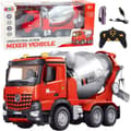 Miniatyrbild 1 av 2: Camion Leantoys fjärrstyrd betongblandare RC 2,4 GHz 9 kanaler Röd