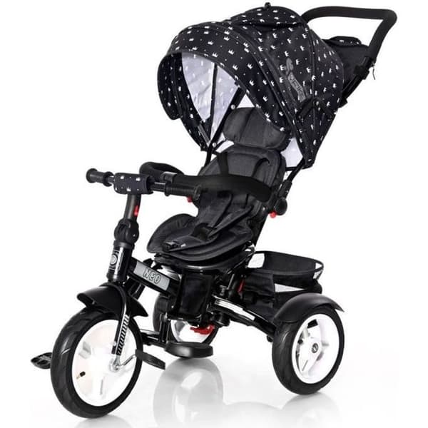 Evolutiv trehjuling för baby/barn Lorelli NEO - Pumpbara hjul - Svart