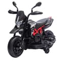 Miniatyrbild 1 av 3: Barnens Elektriska Motorcykel Aprilia Dorsoduro 900 6V med Ljud- och Ljus Effekter Svart