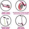 Miniatyrbillede 6 af 6: Legetøjsscooter Moltó Pink 72-77 cm