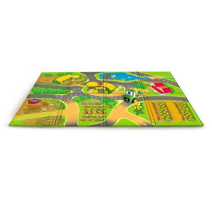 JOHN DEERE Sammenfoldelig legemåtte og lastbil Country Lanes Go Grippers - Multicolor