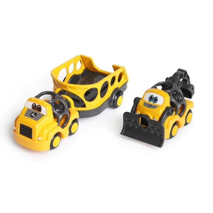 JOHN DEERE Sæt med 2 Construction Crusiers Go Grippers lastbiler - Multicolor
