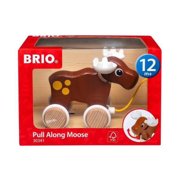 Pull Along Moose, Brio