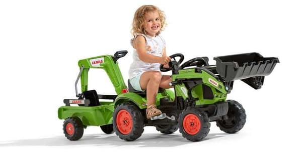 CLAAS Arion 410 grävlastare med grävmaskin