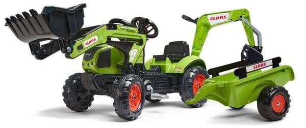 CLAAS Arion 410 grävlastare med grävmaskin