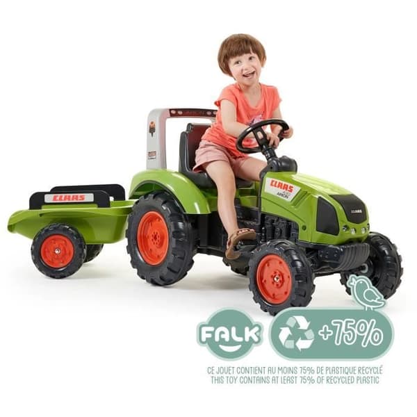 FALK CLAAS Arion 430 pedaltraktor med släp - 1040AB