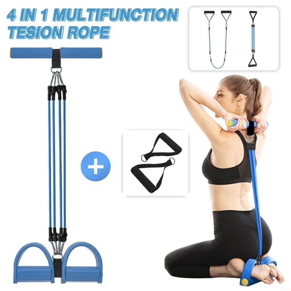 Modstandsbånd Styrke Fitness Sæt Modstandsreb TPE 10,2x19,7 tommer