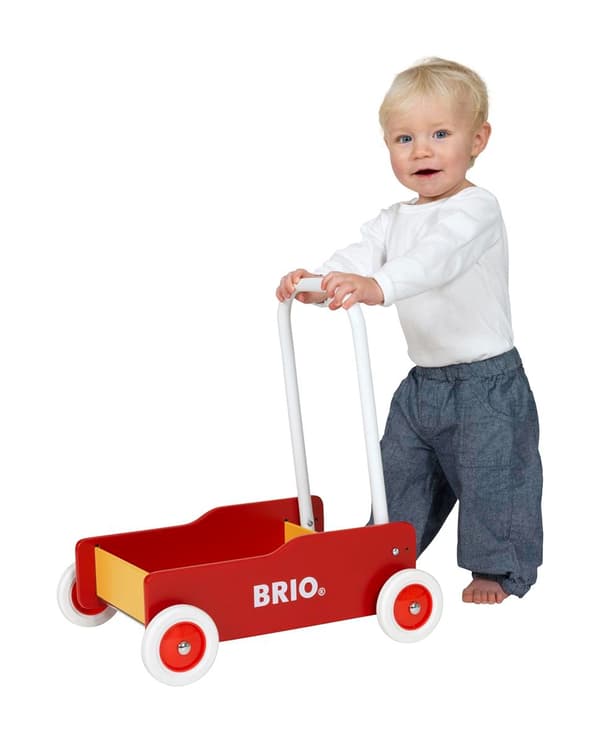 Brio Lära Gå Vagn, Röd