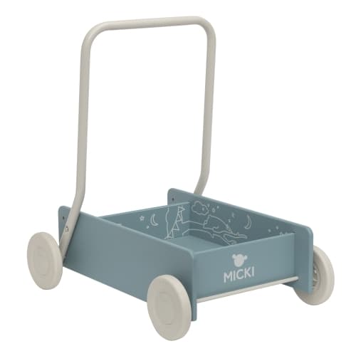 Premium Lära gåvagn, Blå - Micki