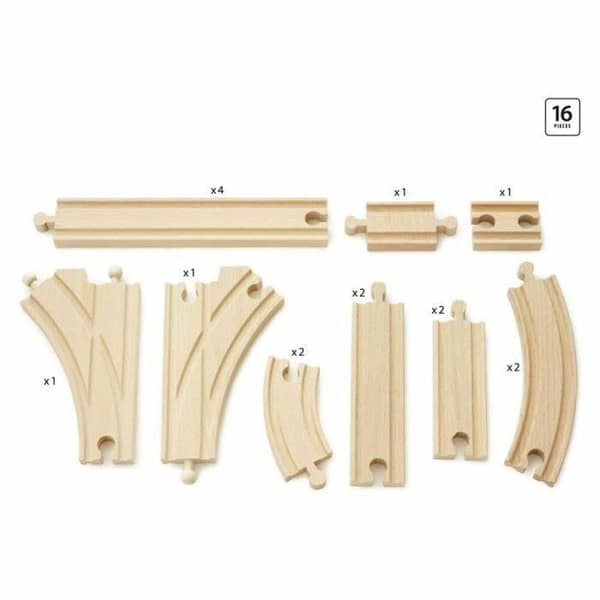 Togspor Brio Intermediate Evolution Set Træ 16 Dele