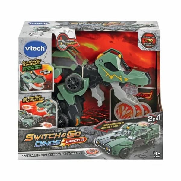 Legetøjssæt med køretøjer Vtech Swich and Go Dinosaur