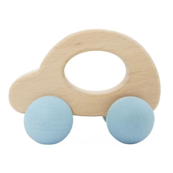 Träleksak - Bass &amp; Bass - Min första hjulbil - 9 cm