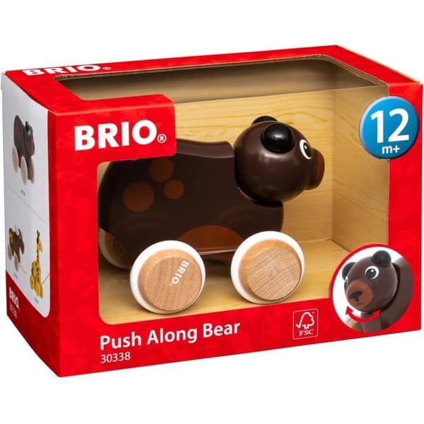 Björntryckleksak - BRIO - 30338 - Trä - Blandat - 12 månader och uppåt