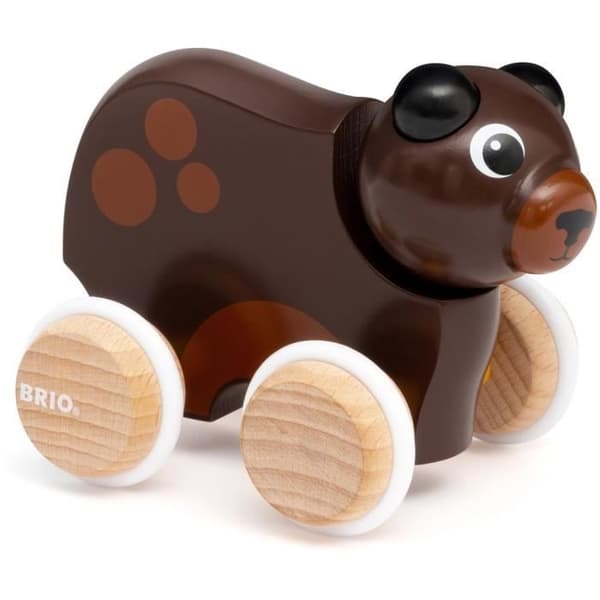 Björntryckleksak - BRIO - 30338 - Trä - Blandat - 12 månader och uppåt