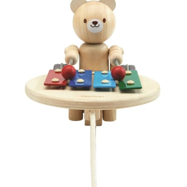 Plan Toys - Musikalisk björn att dra - BYXA
