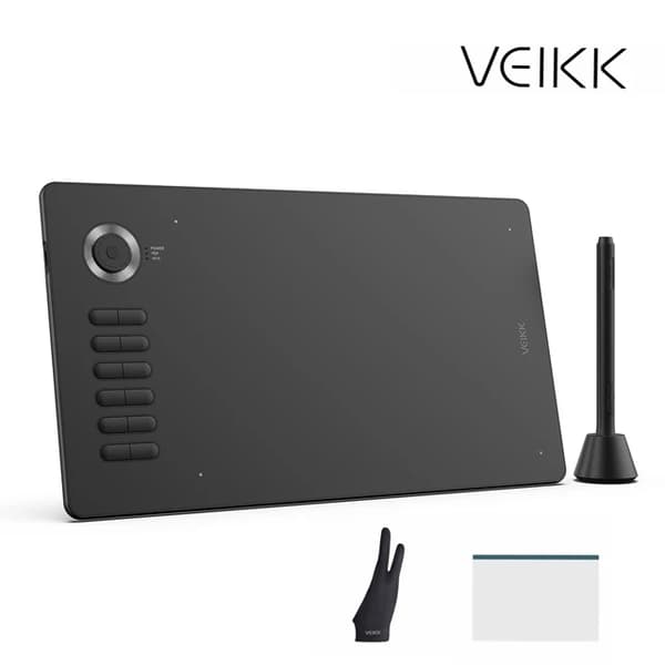Digital Tegneplade, Batterifri Stylus, Vippet Funktion, A15Progray Film Case