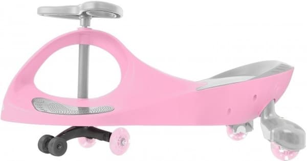 LED-lys Wobble Bil til Børn & Voksne - Sikker, Driftbar, 360° Styring, Pink