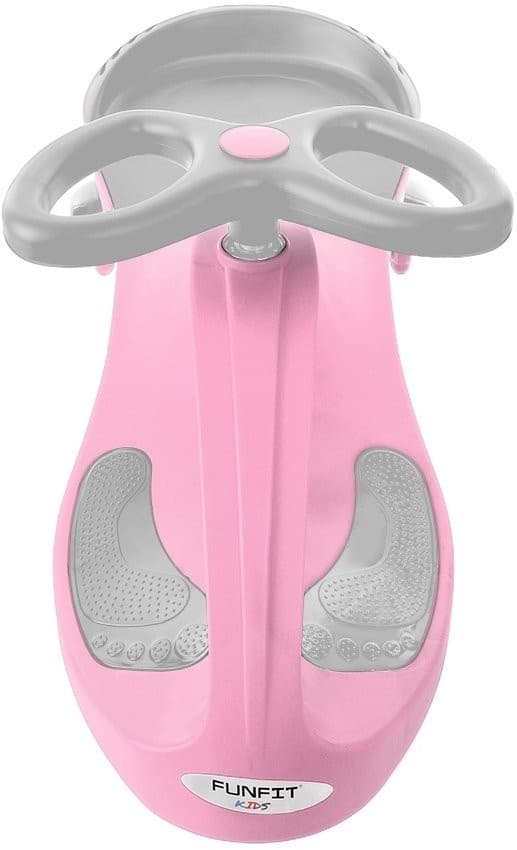 LED-lys Wobble Bil til Børn & Voksne - Sikker, Driftbar, 360° Styring, Pink