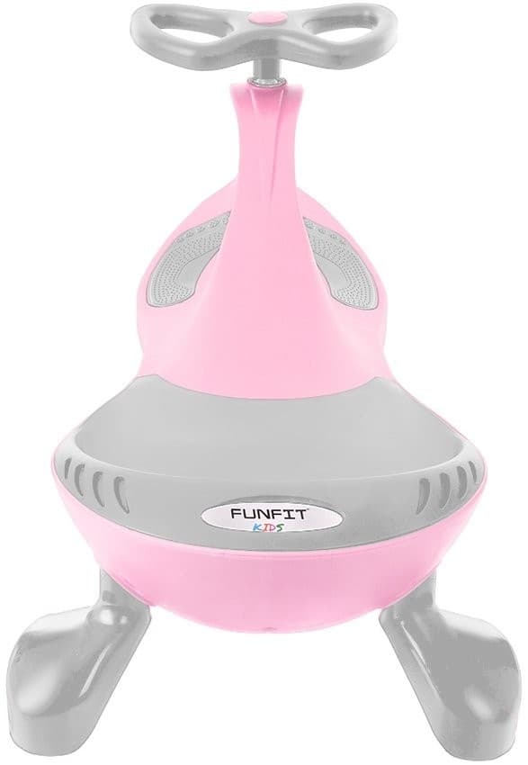 LED-lys Wobble Bil til Børn & Voksne - Sikker, Driftbar, 360° Styring, Pink