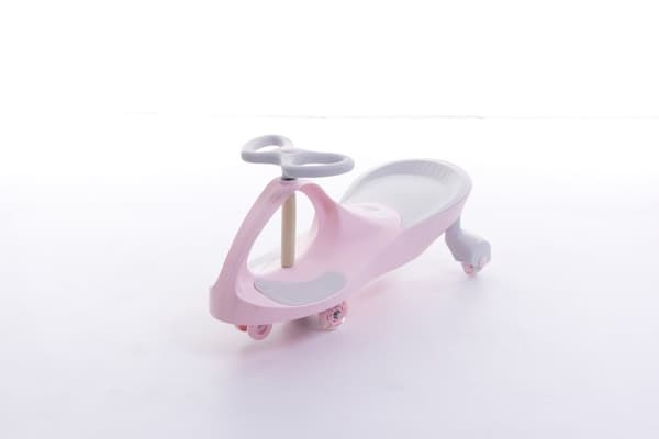 LED-lys Wobble Bil til Børn & Voksne - Sikker, Driftbar, 360° Styring, Pink