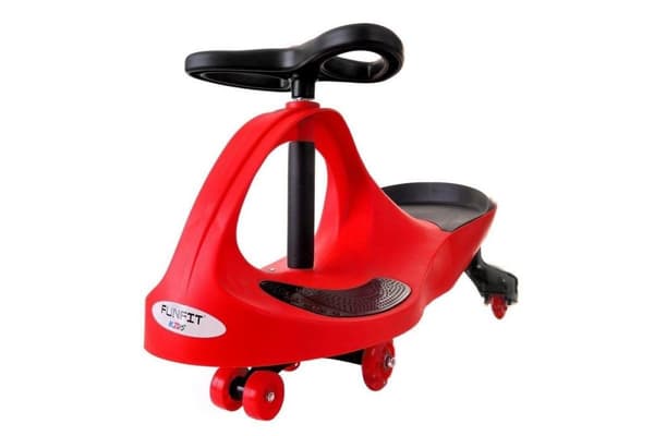 Rød Wiggle-Car med LED-hjul til teenagere & voksne - Drift & sjov