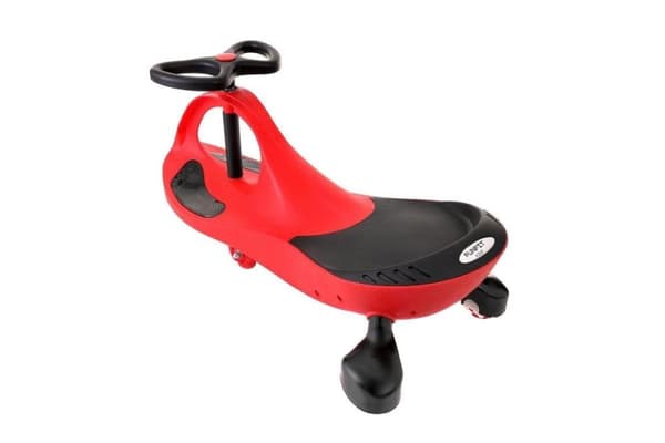 Rød Wiggle-Car med LED-hjul til teenagere & voksne - Drift & sjov