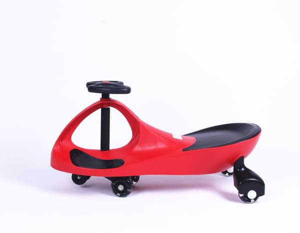 Rød Wiggle-Car med LED-hjul til teenagere & voksne - Drift & sjov