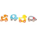 Miniatyrbild 3 av 3: Färgglad push animal display - SMALL FOOT - Baby - Blandat - 3 år - färgglad - trä - Inomhus