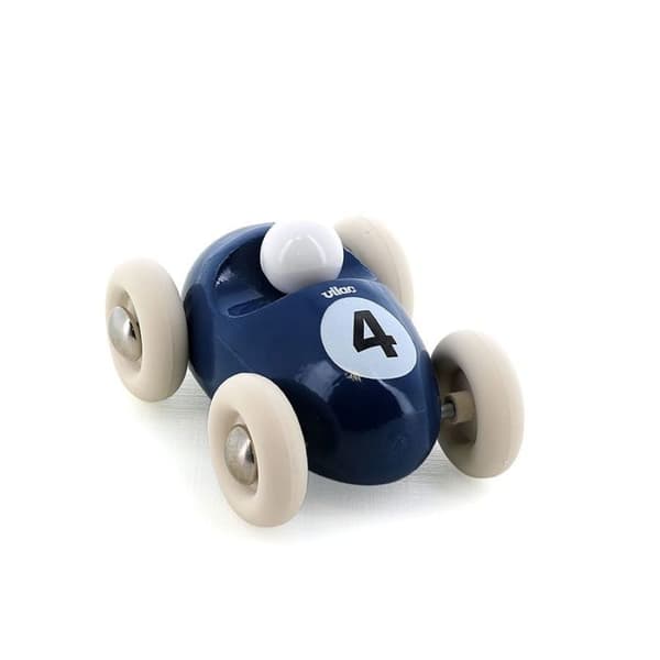 Mini roadster i trä - Vilac - Mörkblå - 7 cm - Leksak för barn - Tillverkad i Frankrike