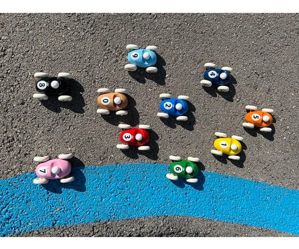 Mini roadster i trä - Vilac - Ljusblå - 7 cm - Barnleksak - Tillverkad i Frankrike