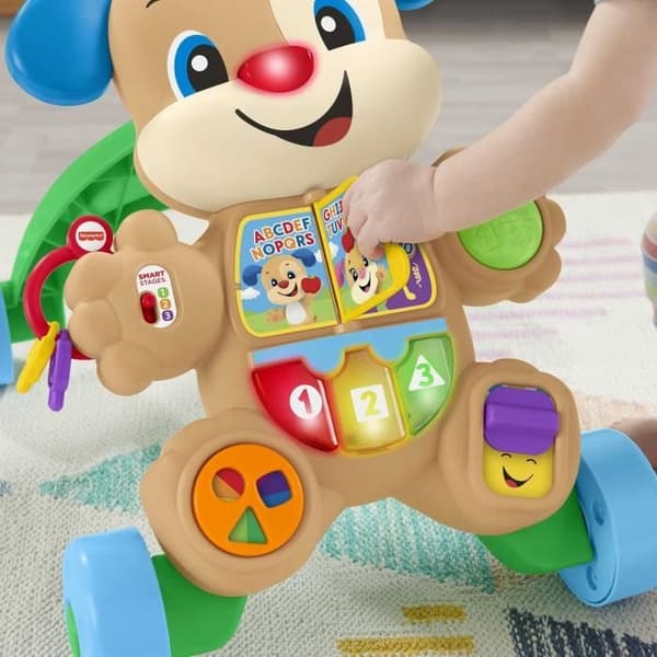 Pussleksak - Fisher-Price - Första Steg Hunden - Flerfärgad - 4 hjul - Ljud och ljus