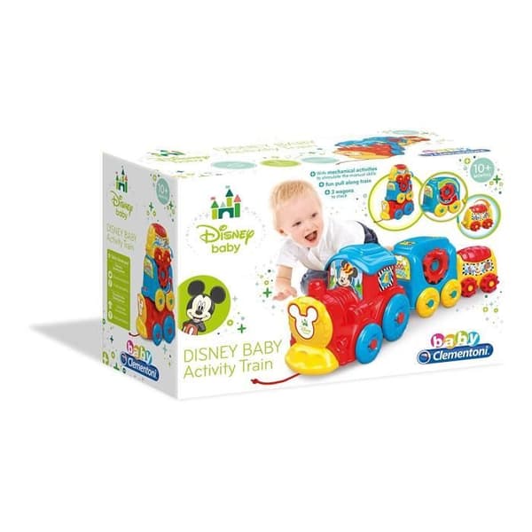 Aktivitetsvagn - Clementoni - Disney Baby - 3 vagnar - Flerfärgad - Från 9 månader