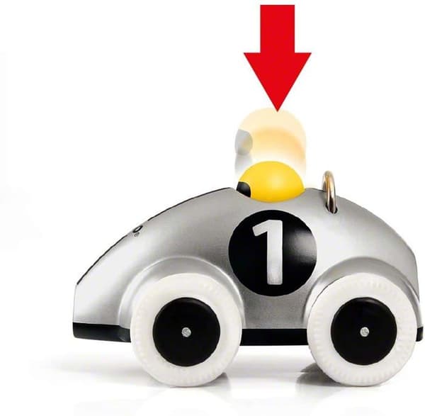 BRIO racerbil - modell 30232 - Push & Go grå - specialutgåva