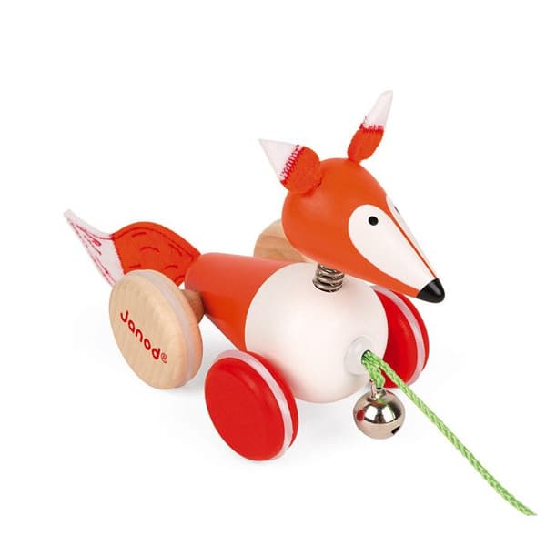 Zigolos Fox Walking Toy - JANOD - Trä - Från 12 månader