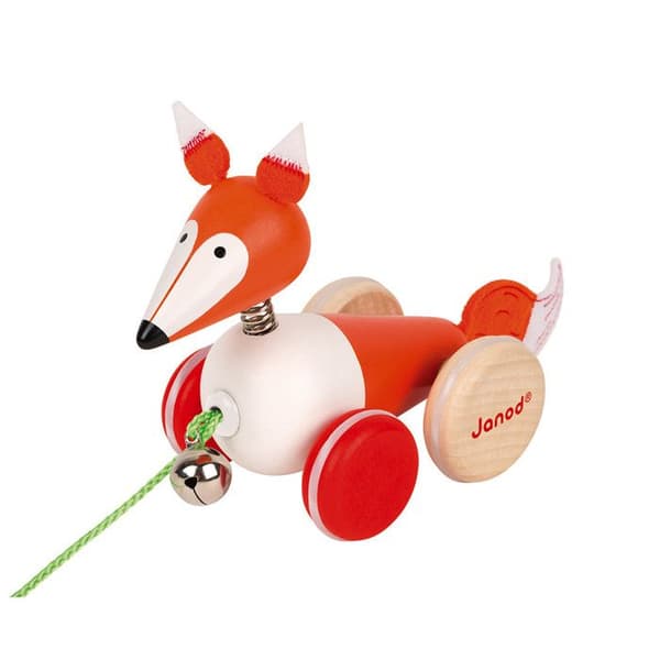 Zigolos Fox Walking Toy - JANOD - Trä - Från 12 månader