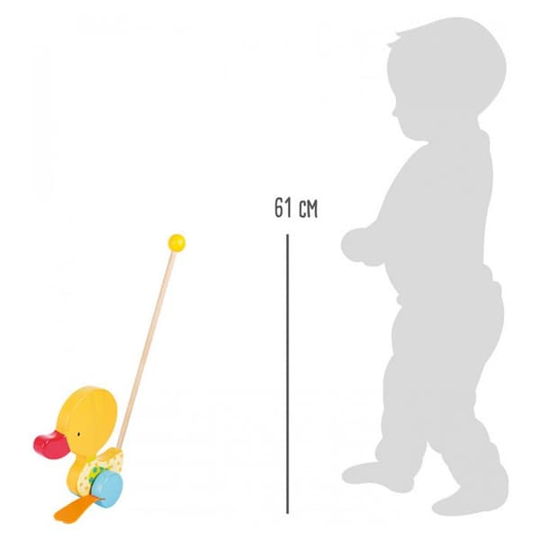 Small foot Legler - 2020000 - Pull Along Toy - Waddling Duck - Tine