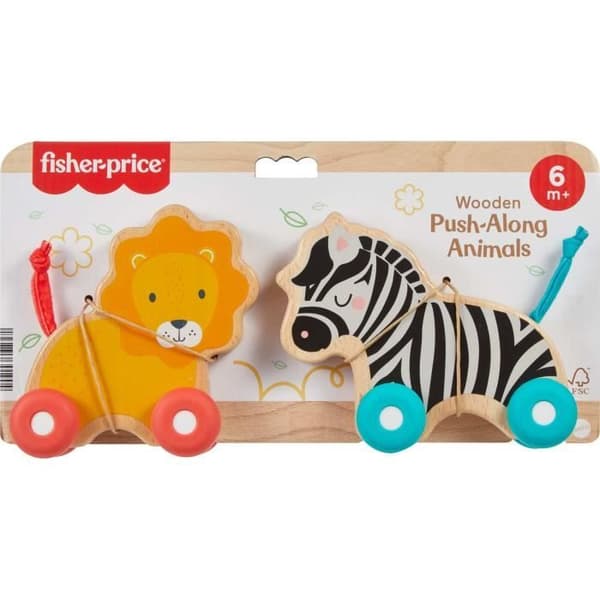 FISHER-PRICE Træ Skubbedyr - JFN19