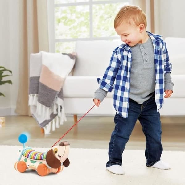 VTECH BABY - Lek Grönt - Min Interaktiva ABC-hund (FSC Träleksak)