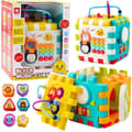 Miniatyrbild 1 av 3: Drag leksak - knuff leksak Leantoys Interaktivt musikkube, utbildande för små barn 6 i 1 LEAN Toys