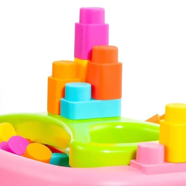 Molto vagn med 20 block - MOLTO - Rosa - Blandat - Baby - Inomhus - 12 månader