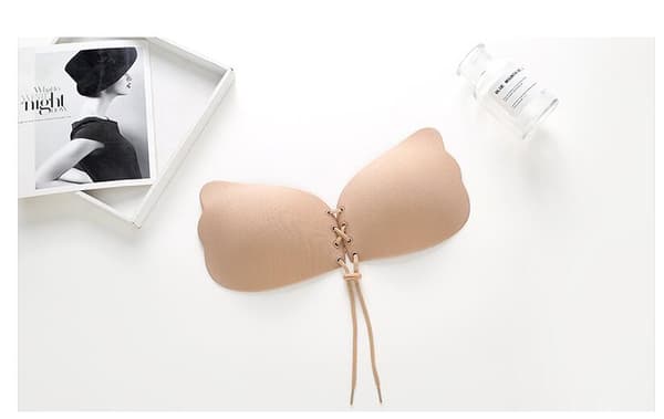 Självhäftande Push-Up bh, Osynligt stöd - Beige