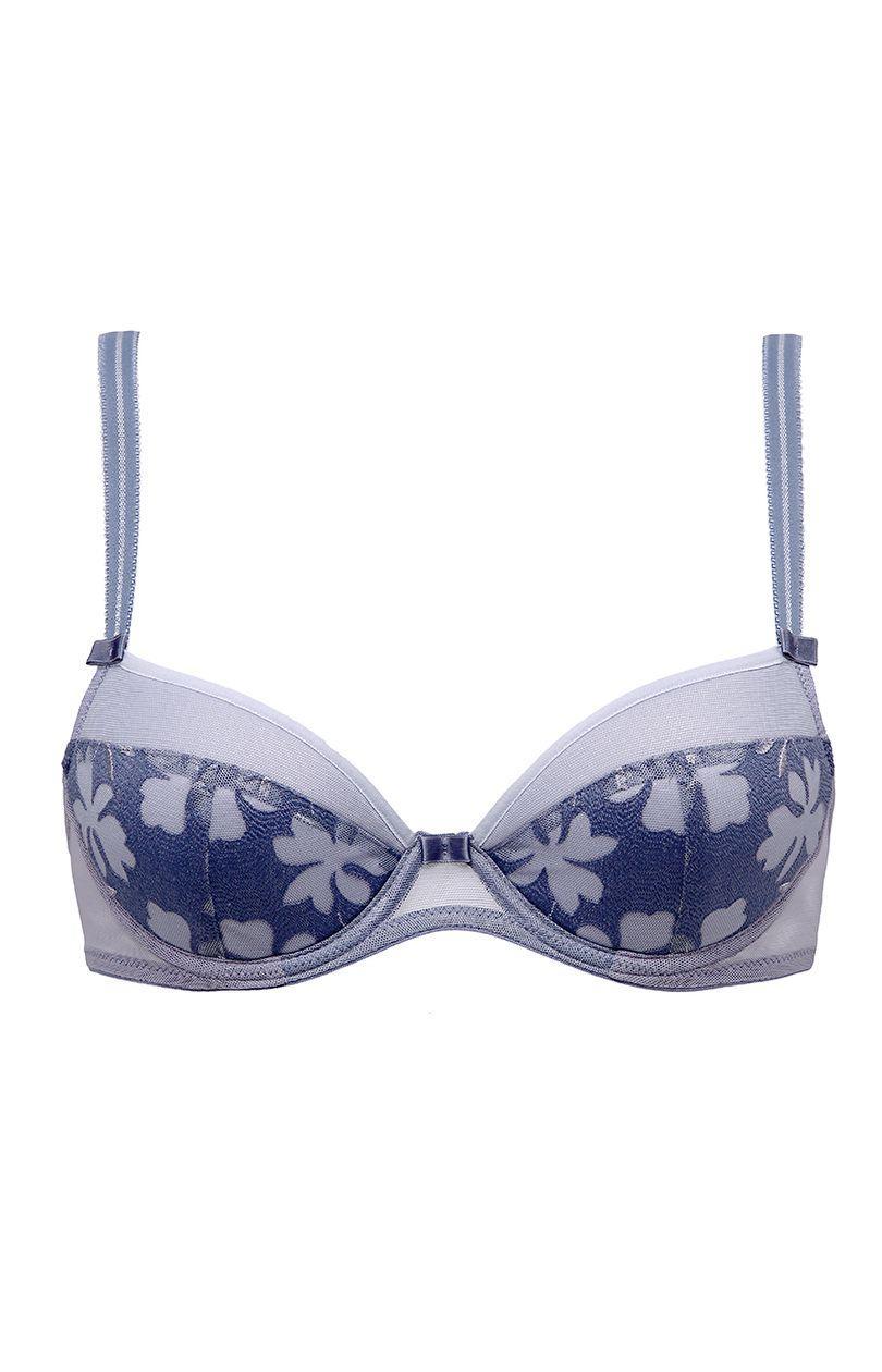 Laura push-up bh B214, blå, 75B