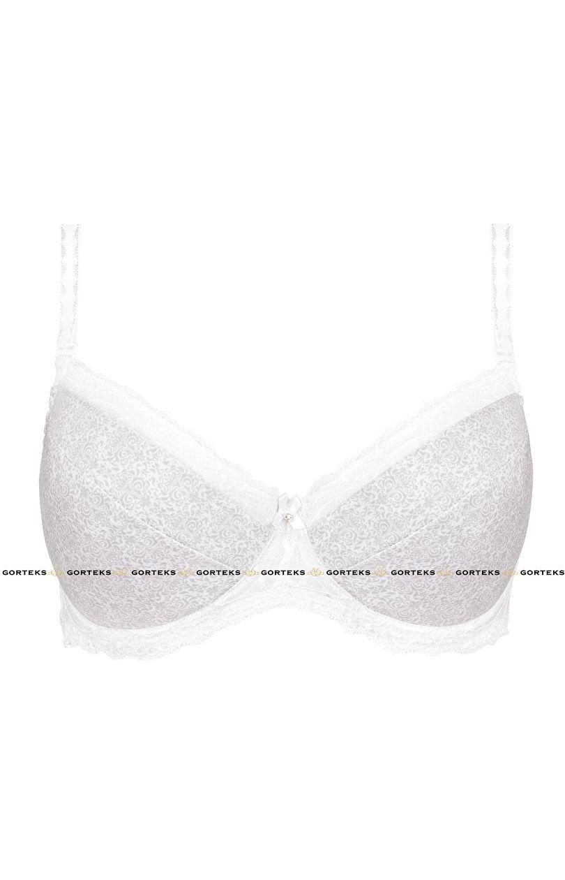 Malva B1 push-up behå, vit-grå, 85B