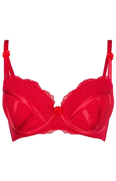 Karida biustononosz push-up V-7501, rød, 70A